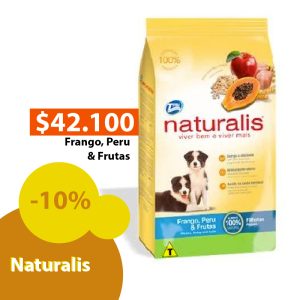 Naturalis Perro Cachorro Frango & Peru Frutas – 2kg